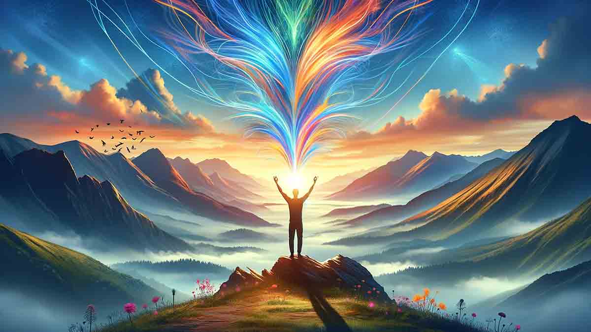 The Power of Breath: An Introduction to Pranayama person-mountain-top